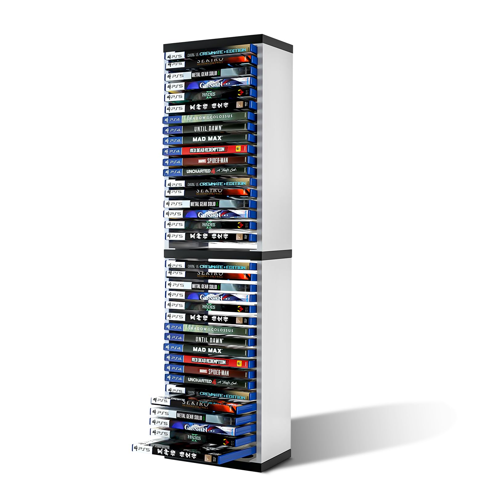 ECHZOVE Game Card Storage Tower for PS5 & Xbox – Vertical Game